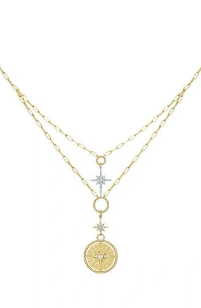 Hueb Penka 18k Gold Layered Pendant Necklace In Neutral