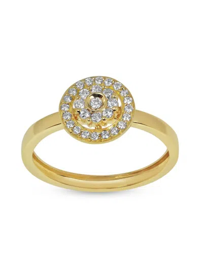 Hueb Women's 18k Yellow Gold & 0.219 Tcw Diamond Ring