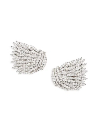 Hueb Women's Apus 18k White Gold & 10.36 Tcw Diamond Drop Earrings In Metallic