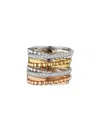 Hueb Women's Bubbles 18k Tri Tone Gold & 0.36 Tcw Diamond Ring In Gold