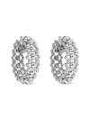 HUEB WOMEN'S BUBBLES 18K WHITE GOLD EARRINGS