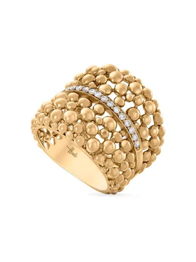 Hueb Women's Bubbles 18k Yellow Gold & 0.2 Tcw Diamond Ring