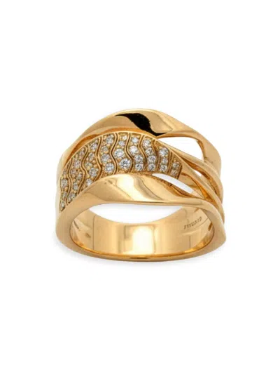 Hueb Women's Dunas 18k Yellow Gold & 0.16 Tcw Diamond Ring