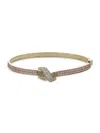 Hueb Women's Fitas 14k Yellow Gold, Garnet Pink & Diamond Bangle Bracelet In Pink