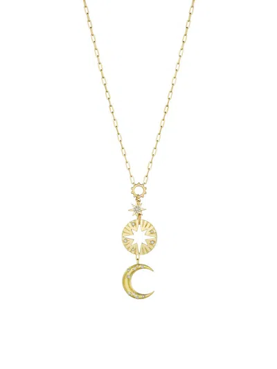 Hueb Women's Penka 18k Yellow Gold & 0.47 Tcw Diamond Celestial Charm Necklace