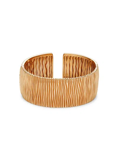 Hueb Women's Plisse 18k Gold Cuff Bracelet