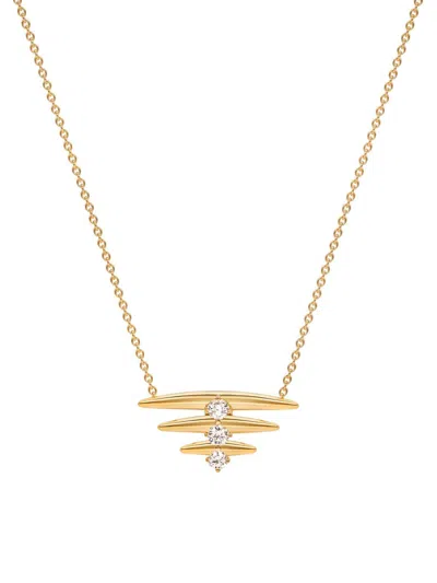 Hueb Women's Tribal 18k Yellow Gold & Diamond Pendant Necklace