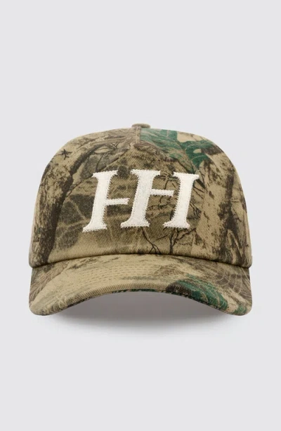 Huega House Icon Canvas Hat In Green