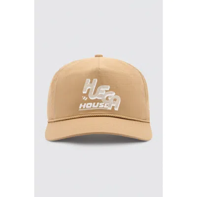 Huega House Track Nylon Hat In Neutral