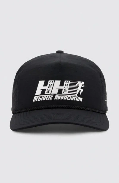 Huega House Warm Up Nylon Hat In Black