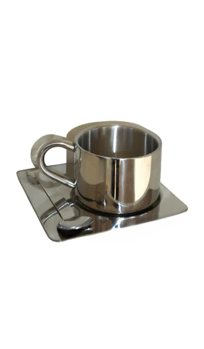 Huegah Home Le Mug Set In Silver