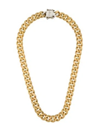 Pre-owned Hues Two-tone Box Clasp Chain Necklace, 20" In Multi
