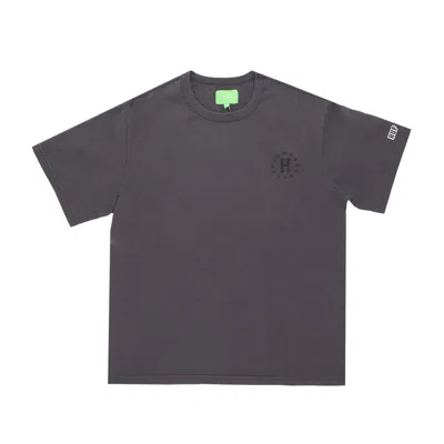 Huf 12 Galaxies Faded Relaxed Top Gunmetal Men's T-shirt In Gray