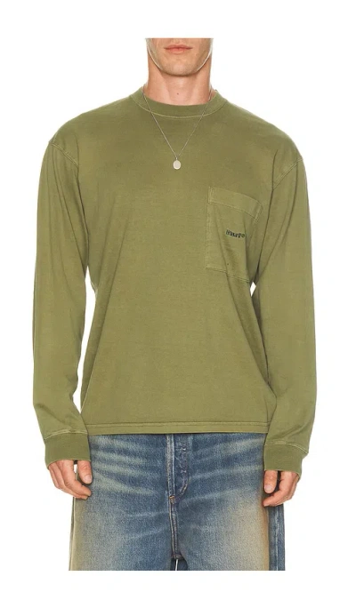 Huf 89 Heavyweight Long Sleeve Tee In Green