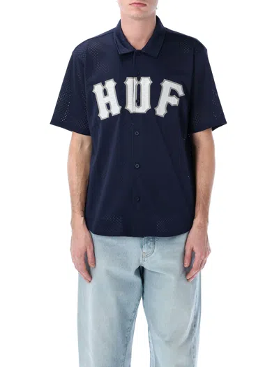 Huf Arch Mesh Shirt In Navy