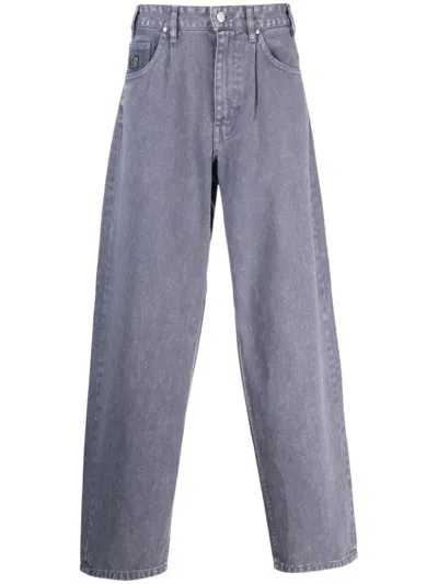 Huf Cromer Wide-leg Jeans In Grey