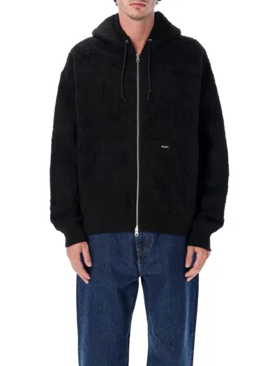 HUF BRUSHED FLEECE JACKET WITH KANGAROO POCKETS