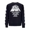 Huf City Crewneck Men's Sweatshirt Black In Black