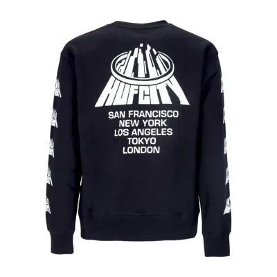 Huf City Crewneck Men's Sweatshirt Black