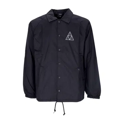 Huf Coach Jacket Men's Essentials Coaches Jacket Black
