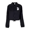 Huf Coach Jacket Women's Megablast Crop Coach Jacket Black In Black