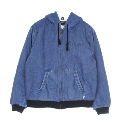Huf Colton Men's Hooded Zip Jacket In Indigo Blue