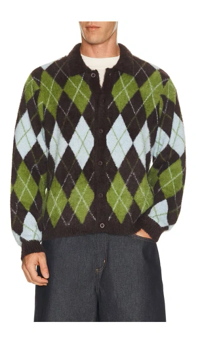 Huf Cooper Mohair Sweater In Dark Brown