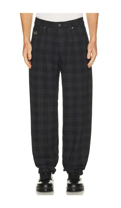 Huf Cromer Plaid Pant In Black