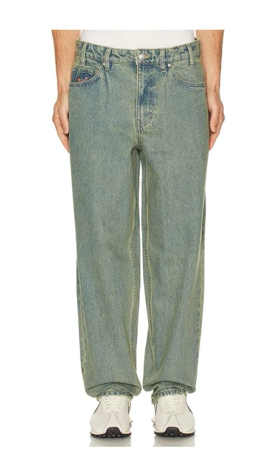 Huf Cromer Washed Denim Pant In Blue