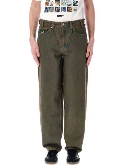 Huf Cromer Washed Denim Pants In Burnt Blue