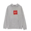 Huf Essentials Box Logo Men's Hoodie P/o Hoodie Athletic Heather In Athletic Heather