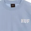 Huf Essentials Classic H Crew Light Blue Men's Crewneck Sweatshirt In Blue