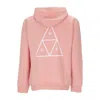 Huf Essentials Men's Hoodie Tt P/o Hoodie Coral Pink In Multi