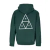 Huf Essentials Men's Hoodie Tt P/o Hoodie Forest Green In Forest Green