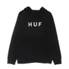 Huf Essentials Og Logo Men's Hoodie P/o Hoodie Black In Black