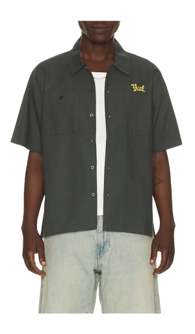 Huf Fantasies Work Shirt In Blue