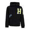 Huf Fly Die Po Hoodie Men's Sweatshirt Black In Black