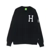 Huf Forever Crew Navy Men's Crewneck Sweatshirt In Black