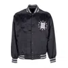 Huf Galactic Stack Baseball Jacket Men's Bomber Jacket Black In Black