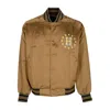 Huf Galactic Stack Baseball Jacket Men's Bomber Jacket Camel In Camel