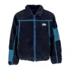 Huf Livingston Sherpa Jacket Blue Night Men's Bear In Blue Night