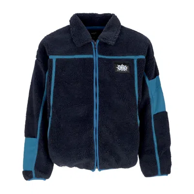 Huf Livingston Sherpa Jacket Blue Night Men's Bear