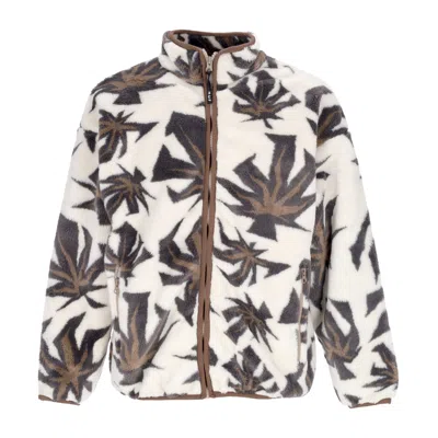 Huf Lowell Men's Teddy Bear Jacquard Sherpa Zip Natural