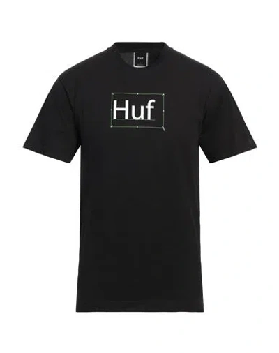 Huf Man T-shirt Black Size S Cotton