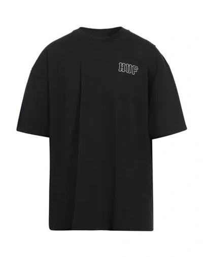 Huf Man T-shirt Black Size Xl Cotton