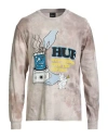 Huf Man T-shirt Light Grey Size Xl Cotton