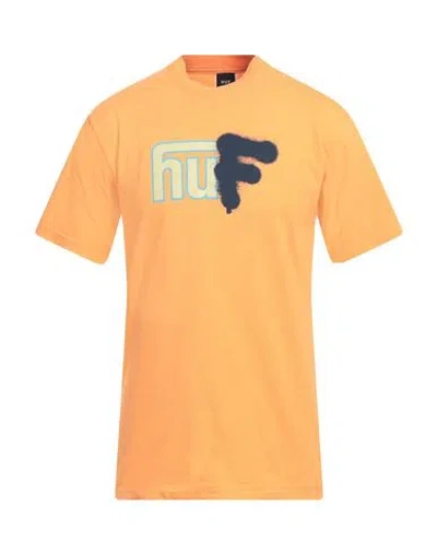 Huf Man T-shirt Mandarin Size S Cotton