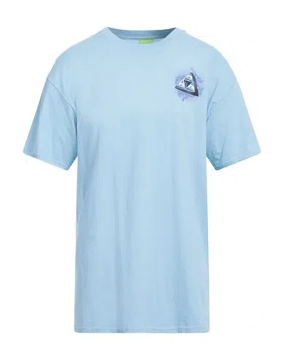 Huf Man T-shirt Sky Blue Size L Cotton