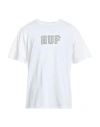 Huf Man T-shirt White Size Xl Cotton In White