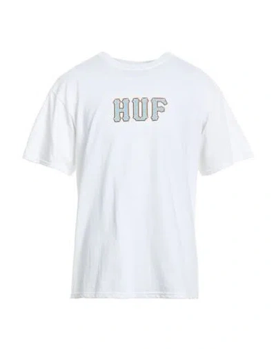 Huf Man T-shirt White Size Xl Cotton